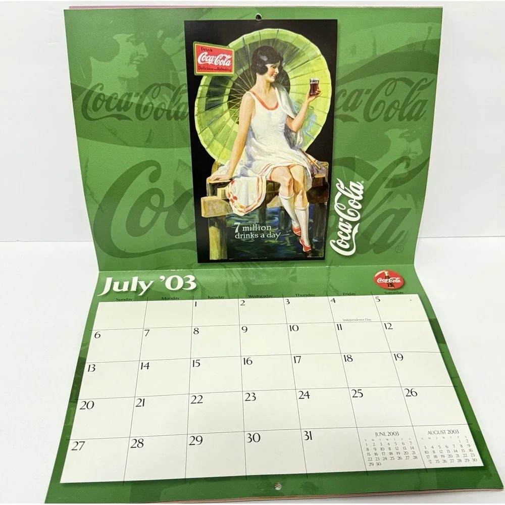 Coca Cola‎ 2003 Calendar Vintage Ads - Drink Coca-Cola Delicious And Refreshing